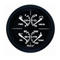FARIA Kombiinstrument 5" (4-i-ett) Ø5" - Sort